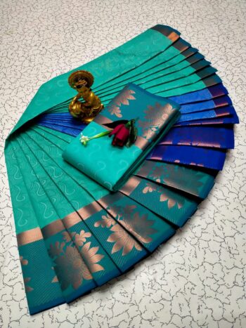 Trendy 3D Embossed Sarees | Semi Silk Sarees