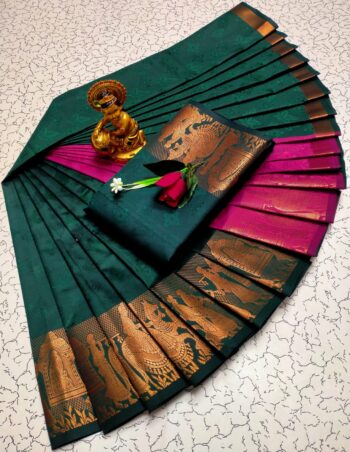 Trendy 3D Embossed Sarees | Semi Silk Sarees
