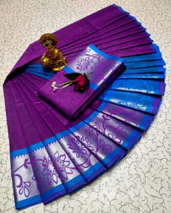 Trendy 3D Embossed Sarees | Semi Silk Sarees