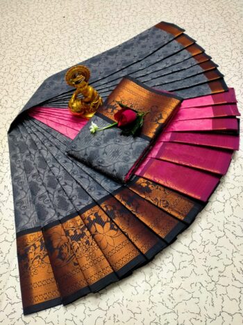 Trendy 3D Embossed Sarees | Semi Silk Sarees