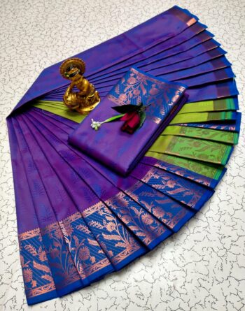 Trendy 3D Embossed Sarees | Semi Silk Sarees