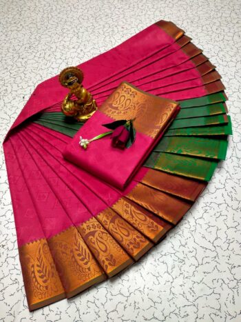 Trendy 3D Embossed Sarees | Semi Silk Sarees