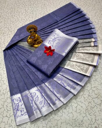 Trendy 3D Embossed Sarees | Semi Silk Sarees