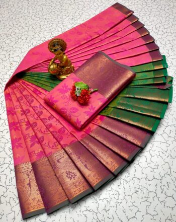 Trendy 3D Embossed Sarees | Semi Silk Sarees