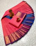 Trendy 3D Embossed Sarees | Semi Silk Sarees