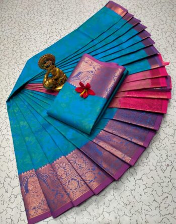Trendy 3D Embossed Sarees | Semi Silk Sarees