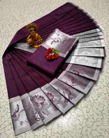 Trendy 3D Embossed Sarees | Semi Silk Sarees
