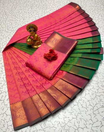 Trendy 3D Embossed Sarees | Semi Silk Sarees