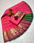 Trendy 3D Embossed Sarees | Semi Silk Sarees