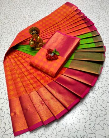 Trendy 3D Embossed Sarees | Semi Silk Sarees