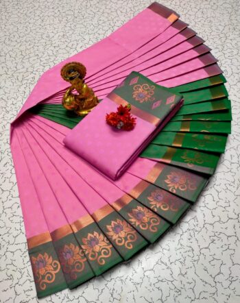Trendy 3D Embossed Sarees | Semi Silk Sarees