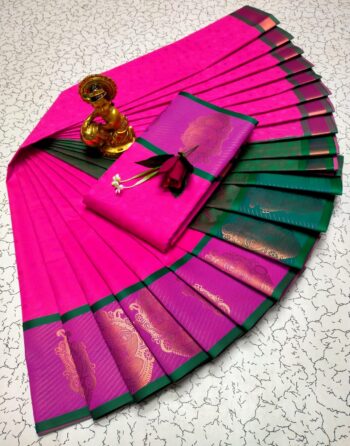 Trendy 3D Embossed Sarees | Semi Silk Sarees