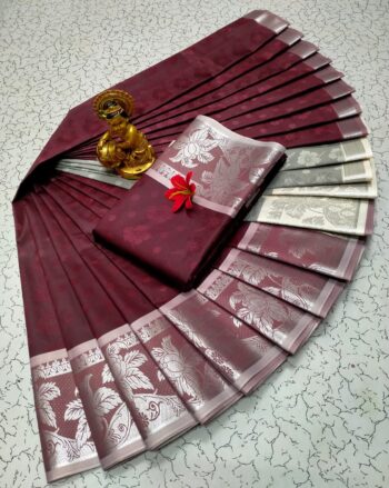 Trendy 3D Embossed Sarees | Semi Silk Sarees